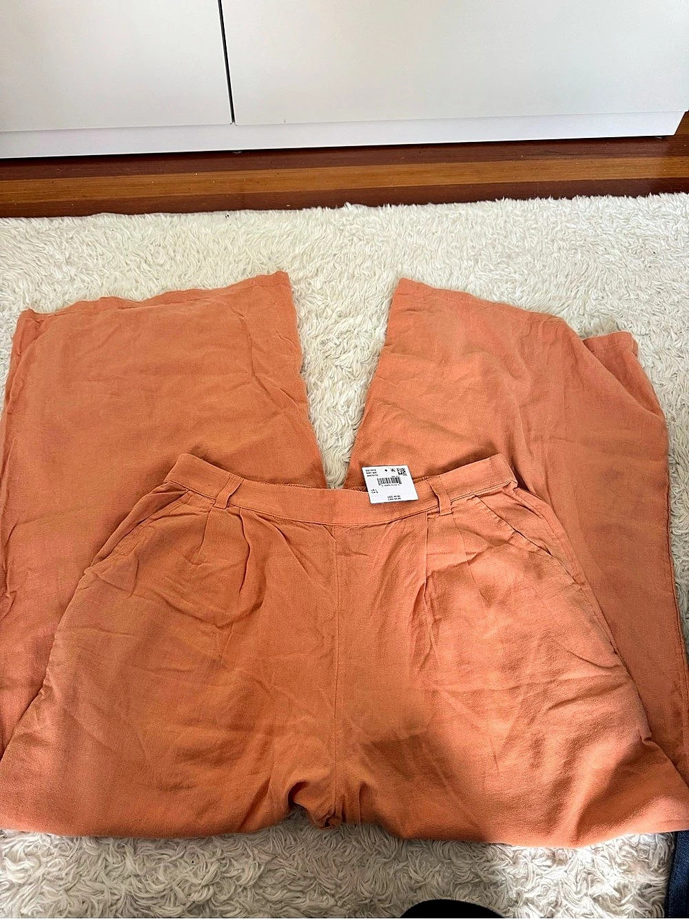 American Eagle AE Dreamy Drape Linen-Blend Baggy Wide-Leg Pant Wide-Leg Pants
